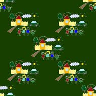 Colorful seamless pattern on blackboard N57