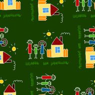 Colorful seamless pattern on blackboard N59