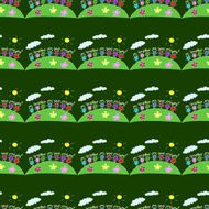 Colorful seamless pattern on blackboard N61