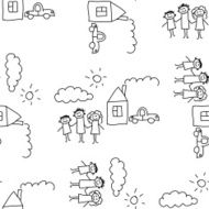 Seamless colorful vector pattern N122