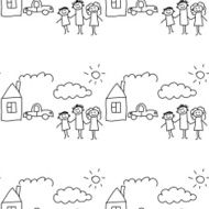Seamless colorful vector pattern N124