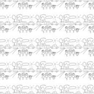 Seamless colorful vector pattern N128