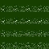 Blackboard School Seamless vector pattern N20