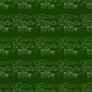 Blackboard School Seamless vector pattern N30