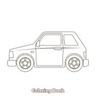 Coloring book car educational game vector illustration