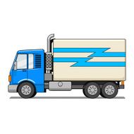 Truck cartoon vector illustration