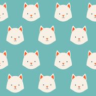 Cute animals vector pattern illustrations on colored background N2