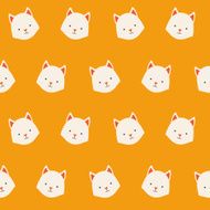 Cute animals vector pattern illustrations on colored background N3