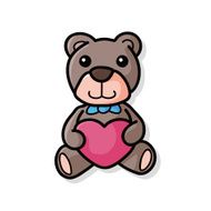 teddy bear doodle