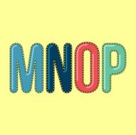 M N O P - Candy Colorful Editable Vector Alphabet