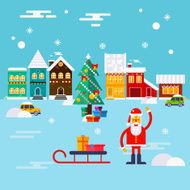 New Year and Christmas greeting card