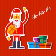 New Year and Christmas greeting card N3
