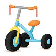 Cute and colorful kids tricycle