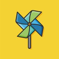 baby toy windmill icon N2