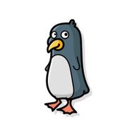 animal penguin doodle