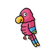 animal parrot doodle