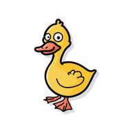 animal duck doodle