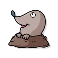 animal Groundhog doodle