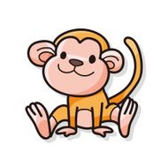 animal monkey doodle N3