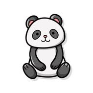 animal panda doodle N2