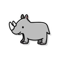 animal Rhinoceros doodle