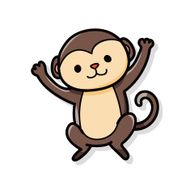 animal monkey doodle N4