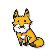 animal fox doodle N2