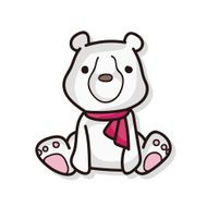 animal polar bear doodle N2
