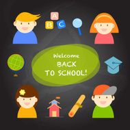 Cartoon back to school