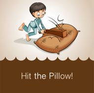 Idiom hit the pillow N2