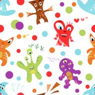 Funny colorful children&#039;s seamless pattern Vector illustration N2