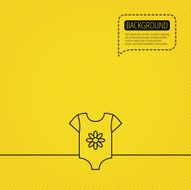 Newborn clothes icon Baby shirt wear sign N6