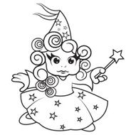Fairy - coloring page for kids N5