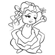 Fairy - coloring page for kids N8