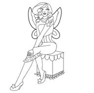 Fairy - coloring page for kids N13