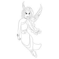 Fairy - coloring page for kids N14