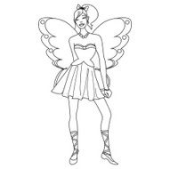 Fairy - coloring page for kids N16