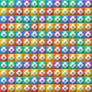 Abstract geometric pattern colorful squares N2