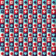 Abstract geometric pattern colorful squares N3