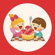 Kindergarten children theme elements N2
