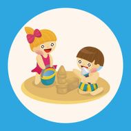 Kindergarten children theme elements N3