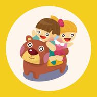 Kindergarten children theme elements N4