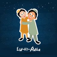 Cute kids celebrating Eid-Al-Adha festival N2