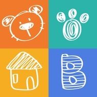 bear icon cartoon illustration