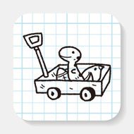 toy cart doodle