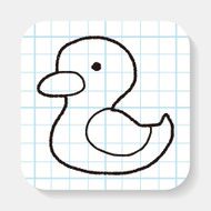 Doodle Yellow Duck