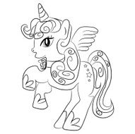 Unicorn - coloring page for kids N7