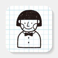 doodle schoolgirl