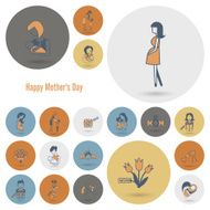 Happy Mothers Day Icons N171