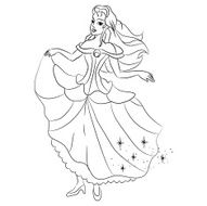 Princess - coloring page for kids N10